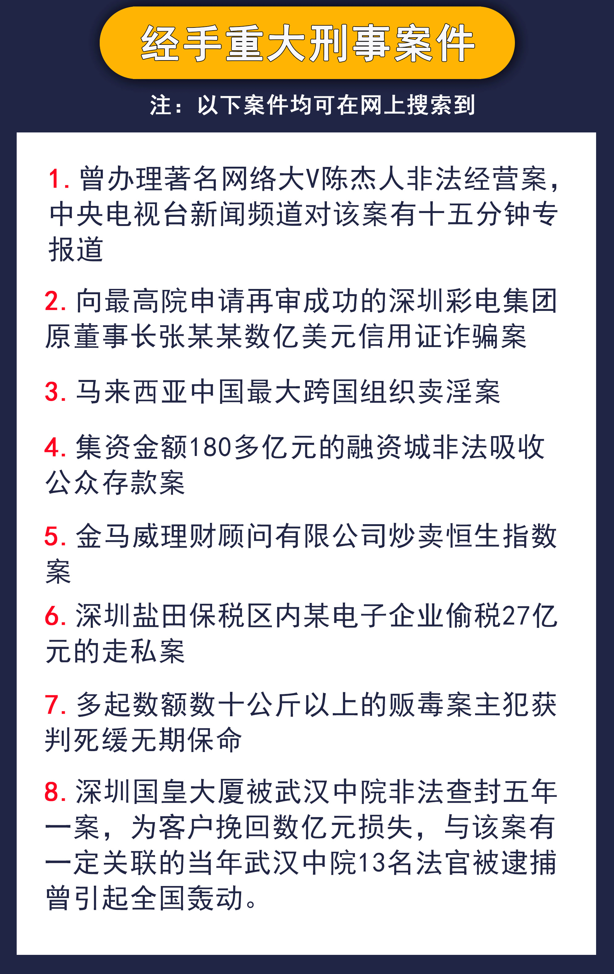 成功辯護案例
